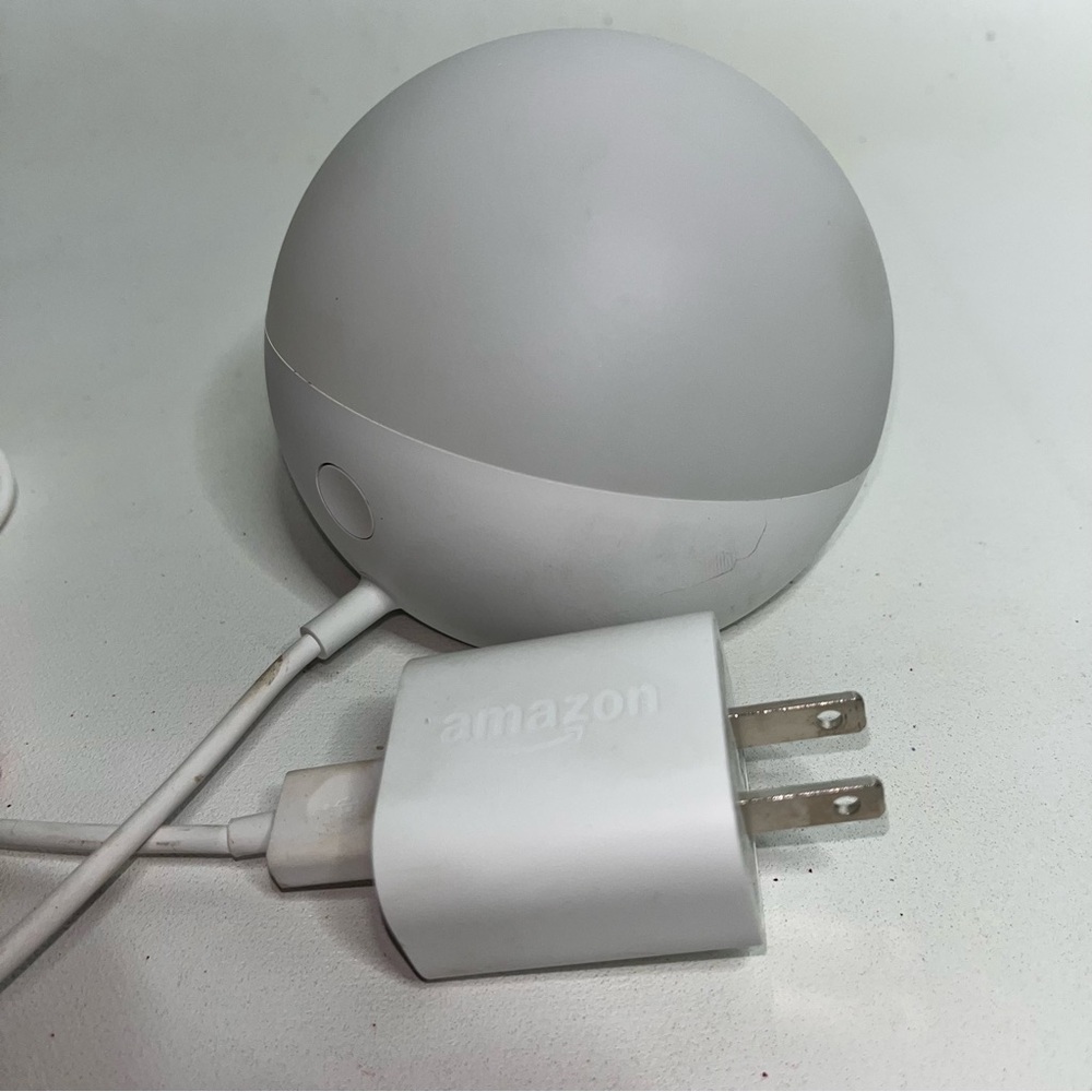 Amazon Echo Dot in White and Gray
